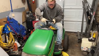 Riding Mower almost impossible to steer? Try this!