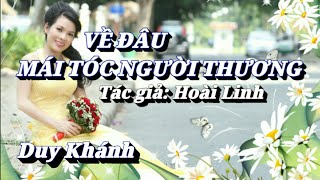 Karaoke Về Đâu Mái Tóc Người Thương _ Duy Khánh