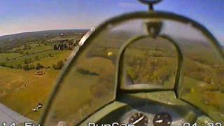 Durafly Spitfire fpv flight with head tracking