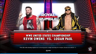 Kevin Owens VS Logan Paul - WWE UNITED STATES CHAMPIONSHIP - WWE 2K23