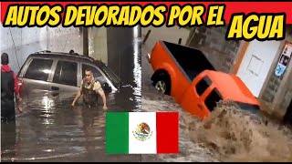 SE HUNDEN AUTOS Y CASAS SEVERAS INUNDACIONES EN ZAPOPAN GUADALAJARA JALISCO