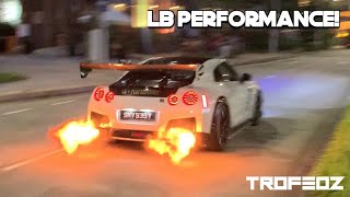 11 Minutes of this LB Performance GTR shooting Huge Flames!