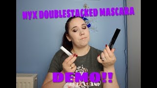 NYX DOUBLESTACKED MASCARA REVIEW + DEMO!!!