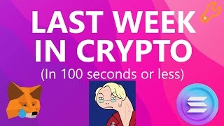 Last Week In Crypto In 100 Seconds Or Less (April Week 4)