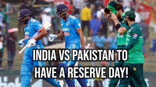 INDIA VS PAKISTAN SUPER FOUR GAME TO HAVE RESERVE DAY!