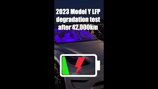 2023 Model Y LFP ( RWD ) battery degradation test after 42,000km