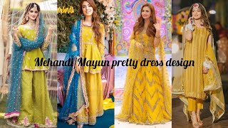 Mehandi /Mayun pretty dress design #trending #latest #mehandidresses #fancydress #design #2022