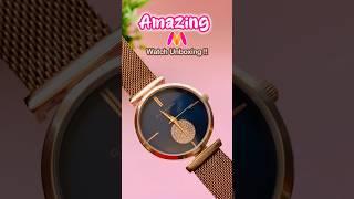 #myntra Beautiful Watch Unboxing 🤩 #myntrafinds #myntrahaul link pinned in comment section 🔗