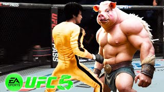 UFC5 Bruce Lee vs Big Pig EA Sports UFC 5 - Super Fight