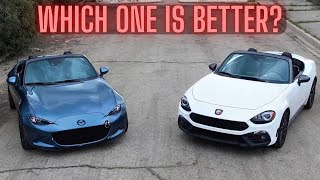 Turbocharged ND Miata vs. Fiat 124 Abarth: 1/4 Mile Race and Owner Insights!