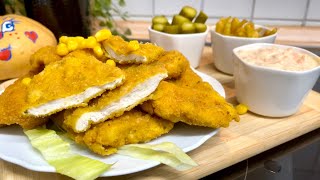 اسكالوب الدجاج بطريقة مفصلة وطعم ولا اروع😋/Chicken escalope#🍗