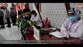 DONOR DARAH POLRES SERANG KOTA