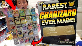 *THE RAREST CHARIZARD EVER MADE!* Opening a 25th Framed Master Card Trophy Collection From Pokemon!