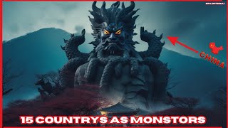 Asking Ai to Draw country's as monsters!