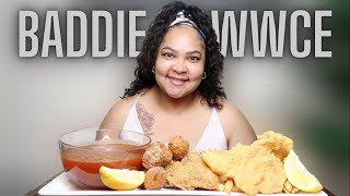 NEW SAUCE REVIEW: FRIED CATFISH AND CHICKEN WITH BADDIE SAWWCE BY @BaddieTwinzTV | @Shai.b