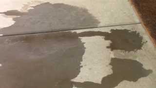 How to remove sunscreen stains on concrete - suntan lotion