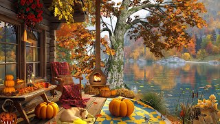 🍁 Peaceful Music, Calm Fall Music🍁Fresh Morning in the Midle of Autumn Forest  Ambience