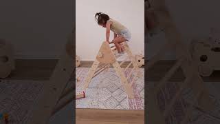 Pikler Triangle - pikler triangle review - montessori pikler review - Woodandhearts