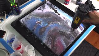 First FLIP-CUP POUR | Abstract #Art + Depression Therapy | Dollar Tree | Beginner Acrylic Painting 1