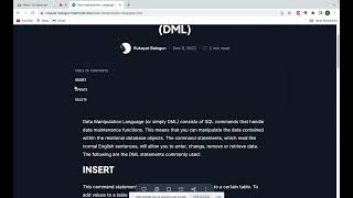 SQL Day 2 : Data Manipulation Language