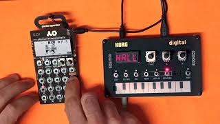 Lo-fi house beat 🎧 with the PO-33 K. O. Korg NTS-1 🤖 #PocketOperator