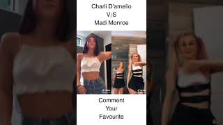 Charli D'amelio V/S Madi Monroe Tiktok Dance Battle #shorts