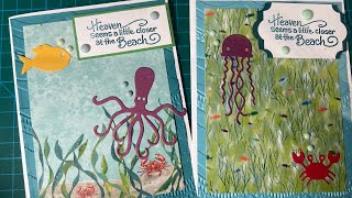 How to Make Fun Ocean Inspired Greeting Cards!