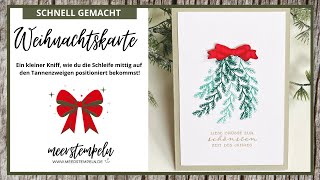 ⚓️ Schnell gemacht - Weihnachtskarte mit dem Stempelset "Geschwungene Weihnachten" von Stampin'Up!