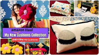 My New Cushions Collection | How to Decorate Home with Cushions | Amazon Haul Home Decor