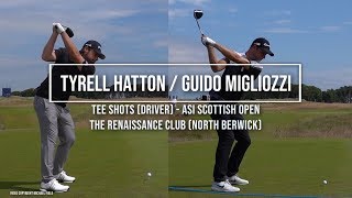 Tyrell Hatton & Guido Migliozzi Golf Swing Driver (FO) ASI Scottish Open (North Berwick), July 2019.