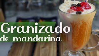 Granizado de Mandarinas frescas, cerezas y adición de leche condensada !!! 😋