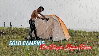 Solo Camping Di Tengah Hujan Deras - Bersantai Dengan Suara Hujan Di Tenda - ASMR