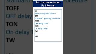 Important Instrumentation Terms #10