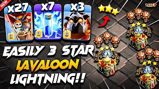 TH16 LAVALOON Attack With Lightning Spell (Clash Of Clans) | Best Th16 Attack Strategy With Lavaloon