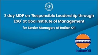 Voices of Transformation: Testimonials from Indian Oil Corp. Ltd. MDP Participants at GIM