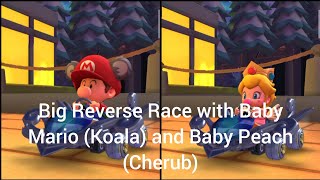 ❤💖 Big Reverse Race with Baby Mario (Koala) and Baby Peach (Cherub) in Vancouver Velocity (150cc) ❤💖