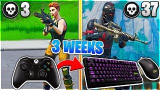 3 Weeks Switching From Controller to Keyboard and Mouse! (Fortnite Progression)