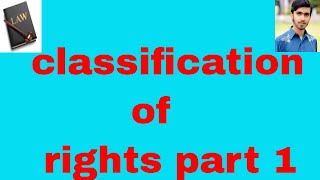 perfect and imperfect right, real and personal rights classification of rights part 1