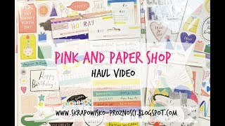 Pink and Paper SHop - haul video