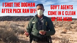 DOGMAN PACK ATTACKED PARK RANGERS, DOGMAN IS SHOT & STRANGE GOV'T AGENCY CLEANS IT UP