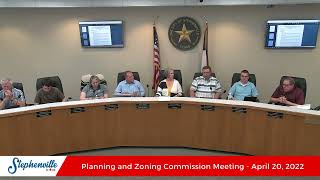 4/20/2022 - Planning and Zoning Commission Meeting