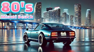 80's Miami Beach Drive | Retro synthwave Journey