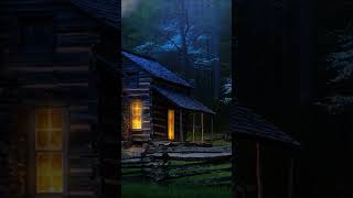 Forest Cabin at Dusk - ASMR Ambience #Shorts