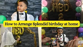 How I arrange splendid birthday party at home|Quick party🎉snacks|How to decorate home for🎂birthday