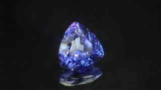 A trilliant cut AAA Tanzanite from GemGuys®