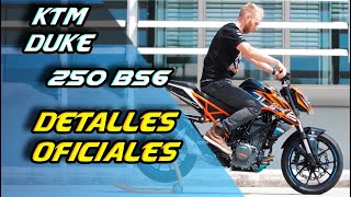 KTM DUKE 250 BS6 (2021) DETALLES OFICIALES PARA HONDURAS 🇭🇳