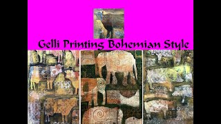 LEARN HOW TO GELLI PRINT ART  ~ PAINTING GELLI PLATE