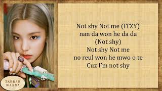 ITZY - Not Shy (Easy Lyrics)