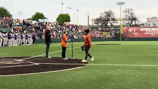 National Anthem, University of Texas Longhorns Baseball