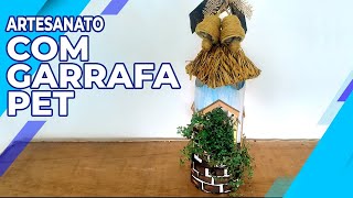 Como Fazer Artesanato com Garrafa PET Gastando Pouco - Diy Artesanato